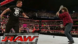 Randy Orton Tries to Sneak Attack Mick Foley Before Backlash RAW Apr 12,2004