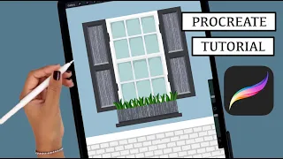 WINDOW illustration for beginners | You can draw this! | PROCREATE tutorial