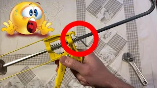 How to quickly fix silicone / caulking skeleton gun