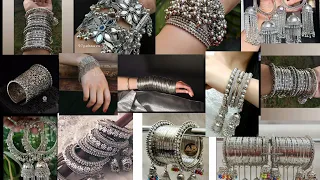 Beautiful silver bangles// new bangles degin// bangles degin//chudiyan//chuda//silver jewelry