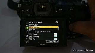 Nikon Mirrorless Z Series Camera { Hindi} in camera pictures control settings.