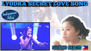 Lyodra "Secret Love Song" (Indonesian Idol) | FILIPINO REACTS