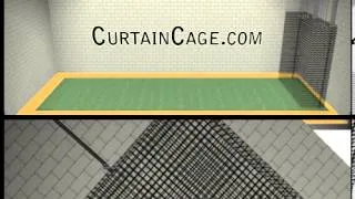Indoor Batting Cage Kit (Sliding Batting Cages / CurtainCage with LineLift Kit)
