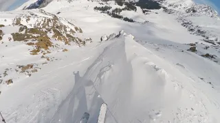 Skiing 3 laps on the EAST WALL at ARAPAHOE BASIN | West Verticle, North Pole Couloir & East Verticle