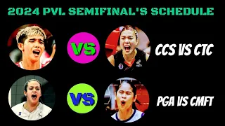 SCHEDULE SEMIFINAL'S 2024 PVL ALL FILIPINO CONFERENCE 😲