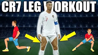 Follow Ronaldo With His Home Leg Workout| Bodybulding | homeworkout