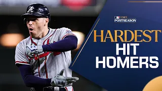 SCORCHING OFF THE BAT! Check out the hardest hit World Series home runs!