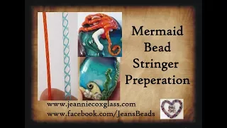 Mermaid Stringer Prep Lampwork Glass Beads by Jeannie Cox