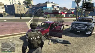 Playing gta 5 as a police officer