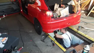 Peugeot 206 1.4 HDi straight pipe sound.