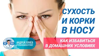 Сухость в носу, корки в носу, ковыряние в носу.