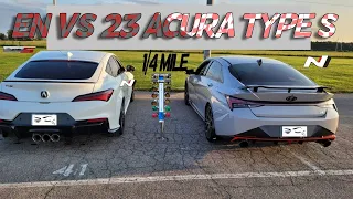 2022 ELANTRA N DCT VS 2023 INTEGRA TYPE S RACE 1