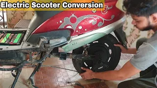 Electric scooter retrofit | Petrol scooter into electric scooter conversion