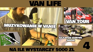 VAN LIFE -  NA ile wystarczy 5000 ZŁ?? - odcinek 4 - sushi, wykrywacz metali, beatbox, animacje