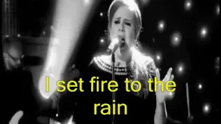 ADELE - Set Fire To The Rain [HD]- Video Lyrics (Legendado em Inglês)