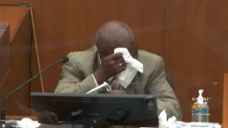 Witness Breaks Down In Tears Watching Video Of George Floyd Struggling With Officers In Squad Car