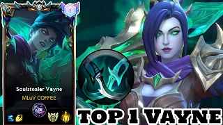 Wild Rift Vayne - Top 1 Vayne (Soulstealer Skin) Gameplay Rank Challenger