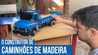 Caminhões muito reais feitos de madeira - contato (67) 98188-5006