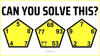 Solve this Pentagon Math Puzzle | Fast & Easy Explanation