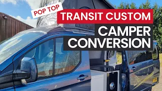 VAN TOUR: Ford Transit Custom Pop Top Camper Conversion