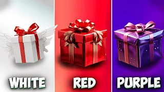 CHOOSE YOUR GIFT🎁 WHITE ,RED or PURPLE🤍❤️💜