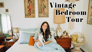 Kitschy & Eclectic Bedroom Tour | Emily Vallely-Pertzborn's Vintage Apartment