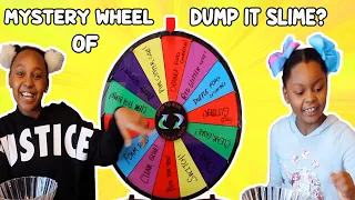 MYSTERY WHEEL of DUMP IT SLIME CHALLENGE!!