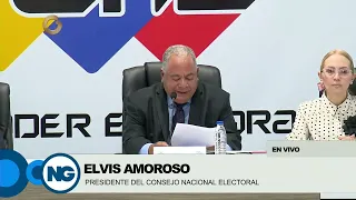 GV Noticias de Venezuela | Elvis Amoroso Consejo Nacional Electoral
