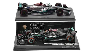 Mercedes W11 vs Mercedes W13 - George Russell - Minichamps & Spark 1:43 scale f1 model cars