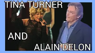 TINA TURNER Y ALAIN DELON