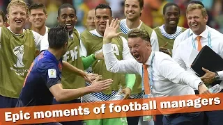 Epic moments of football managers ● Crazy Reactions, Celebration ● HD