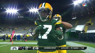 Aaron Rodgers finds Davante Adams in the back of the end-zone for a NICE CATCH Touchdown