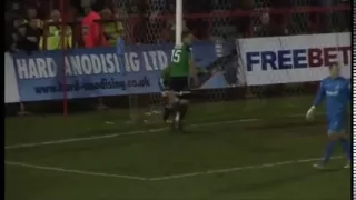 You've got to see this! Wrexham ghost goal goes through the net!