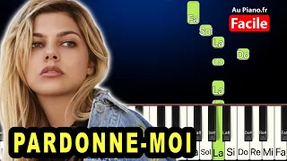 Louane Pardonne-moi - Piano Tutorial Facile Paroles (Au Piano.Fr)