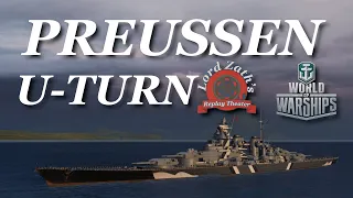 When to Turn Around - Preussen Tier 10 German BB Mountain Range South Spawn World of Warships