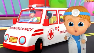 Wheels On The Ambulance, Vehicle Song and Preschool Rhymes for Children