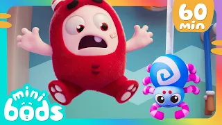 Spiders Turn Fuse Into A Jitterbug! 🕷️ | Minibods | Preschool Cartoons for Toddlers