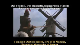 FRENCH LESSON - learn french with music and movies ( lyrics + translation ) L'Homme de la Mancha