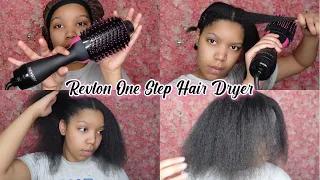 Revlon One Step Hairdryer Brush | Quick Blowout on 4c Hair | Review