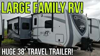 Big Family RV! Premium Bunkhouse Open Range Travel Trailer 328BHS