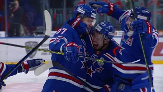 Falkovsky sends it in past Dansk