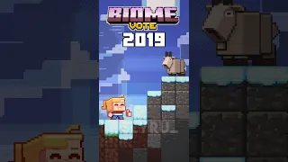 Minecraft BIOME VOTE 2019 Winner 🦊 | Minecraft Live | Mountain #minecraft  #shorts