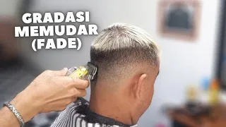 Begini caraku membuat gradasi rambut pria - haircut tutorial