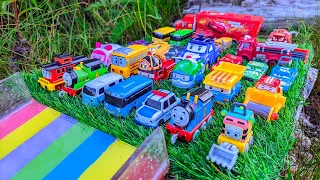 Looking For Cars Lightning McQueen, Robocar Poli, Thomas and Friends, Tayo on the Rocky Road