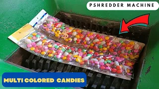 Multi Colored Candies vs Fast Shredder Machine