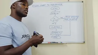 Flow chart to psuedocode (computer)