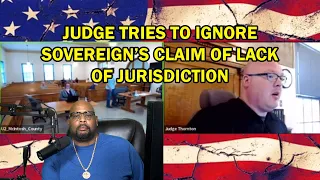 JUDGE TRIES TO RUN OVER SOVEREIGN IN COURT