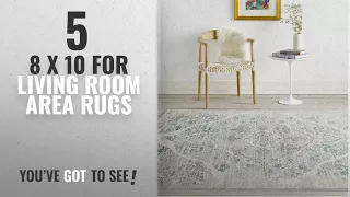 Top 10 8 X 10 For Living Room Area Rugs [2018 ]: 4620 Distressed Cream 7'10x10'6 Area Rug Carpet