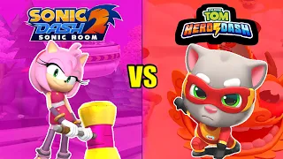 Talking Tom Hero Dash VS Sonic Dash 2 Android/iOS Gameplay