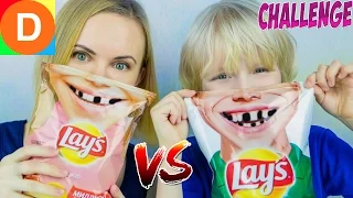 ОБЫЧНАЯ ЕДА против ЧИПСОВ Челлендж! Real Food vs Chips Challenge!!